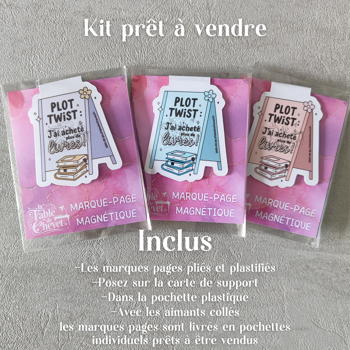 Marque-page magnétique personnalisé, Signet aimanté avec votre design, votre marque, votre logo