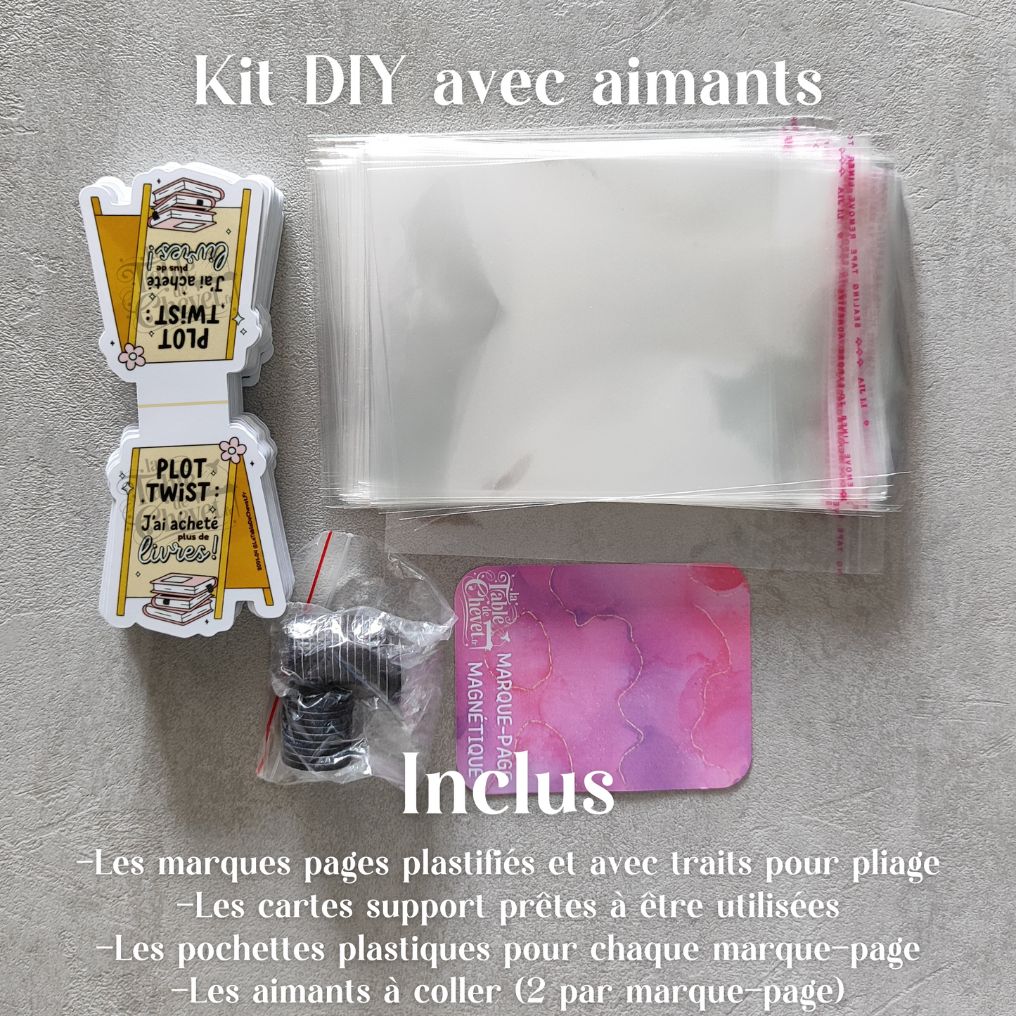 Marque-page magnétique personnalisé, Signet aimanté avec votre design, votre marque, votre logo