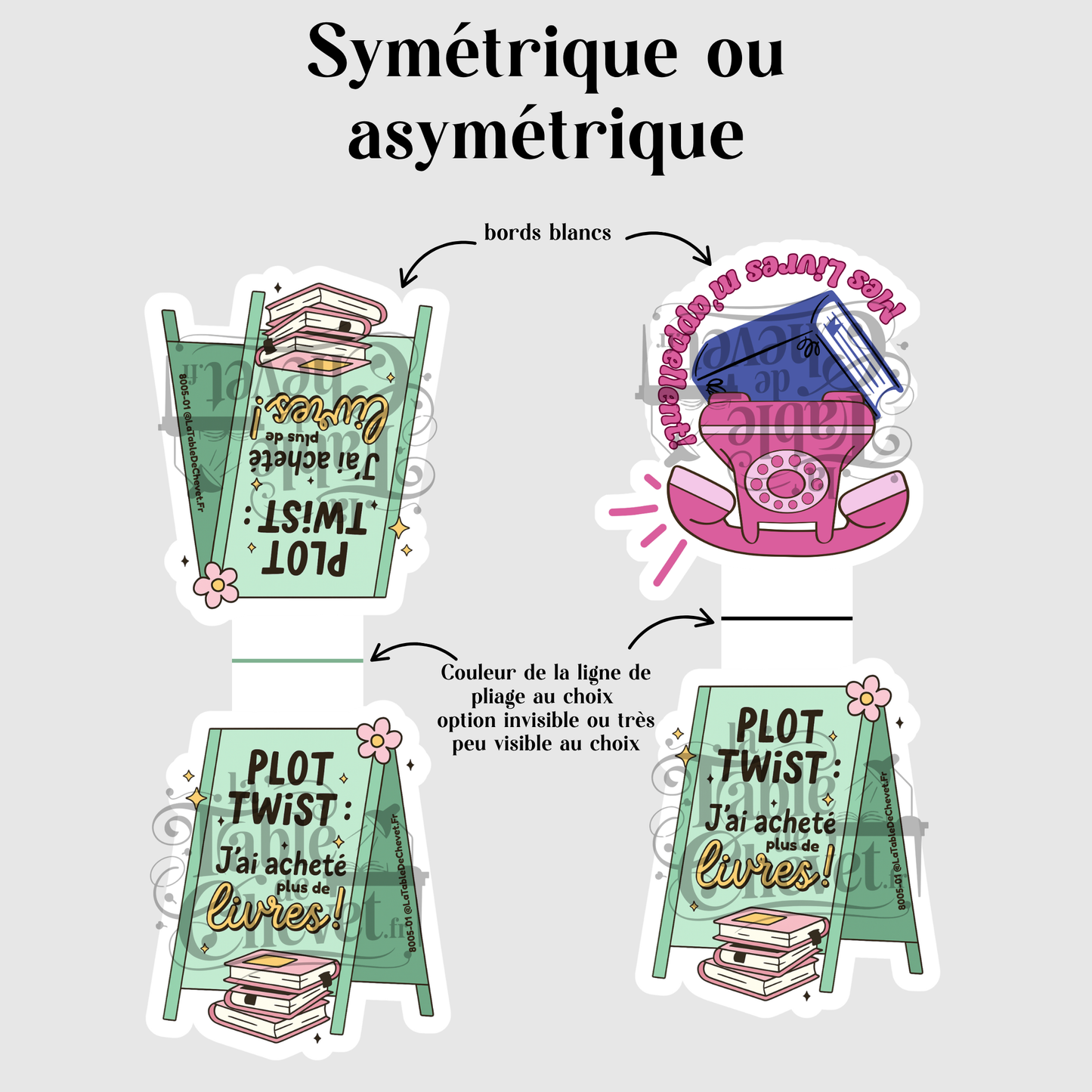 Marque-page magnétique personnalisé, Signet aimanté avec votre design, votre marque, votre logo