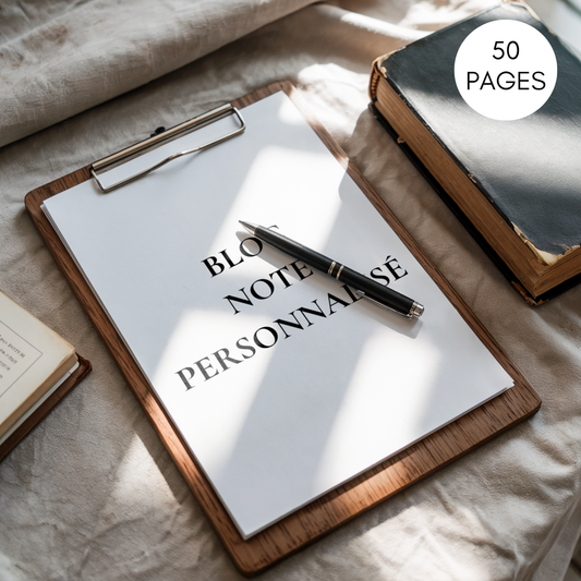 Bloc-Note personnalisé, avec votre design, votre marque, votre logo