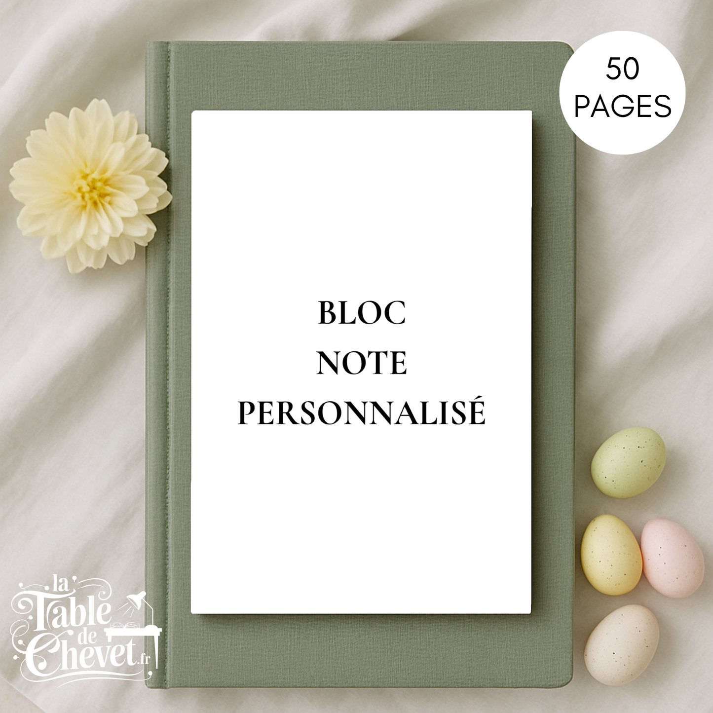 Bloc-Note personnalisé, avec votre design, votre marque, votre logo