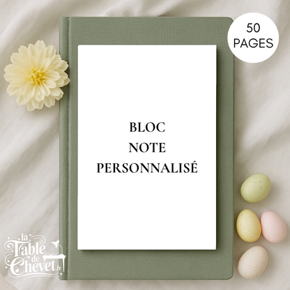 Bloc-Note personnalisé, avec votre design, votre marque, votre logo