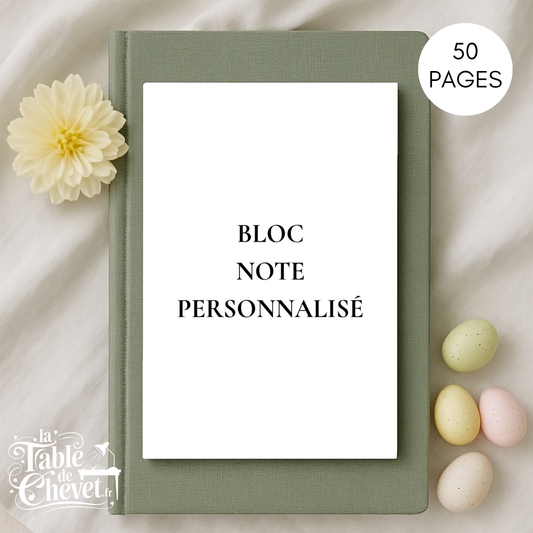 Bloc-Note personnalisé, avec votre design, votre marque, votre logo