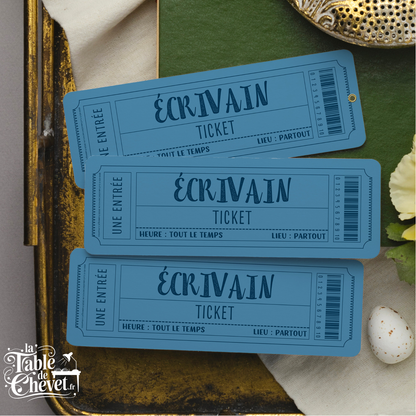 Marque Page Original, Signet Ticket pour Écrivain