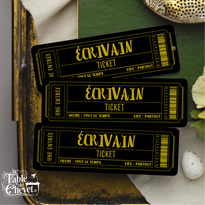 Marque Page Original, Signet Ticket pour Écrivain